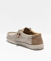 HEYDUDE Wally Ascend Woven Walnut Shoes