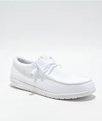 HEYDUDE Wally Funk Mono White Shoes