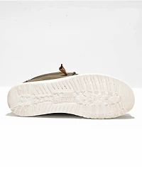 HEYDUDE Wally Workwear Olive Skate Shoes