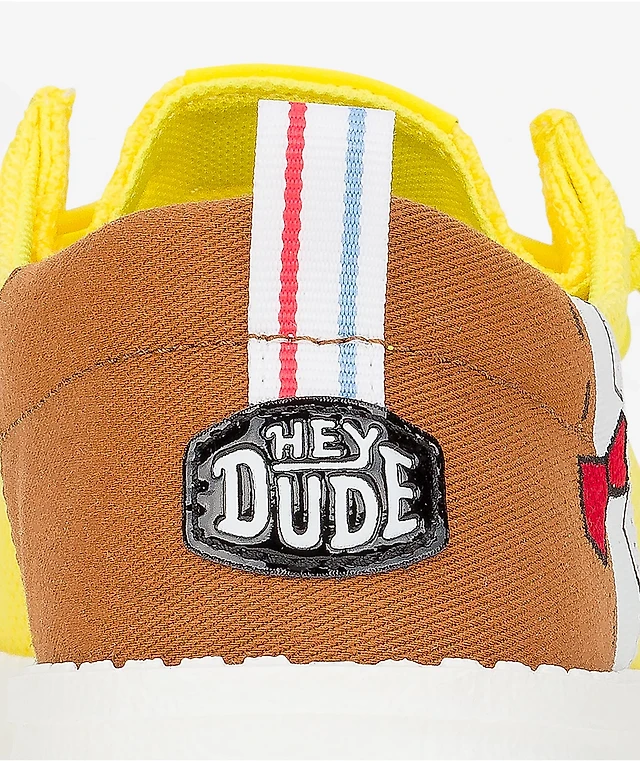 HEYDUDE x SpongeBob SquarePants Wally Funk Yellow Shoes  display picture 1