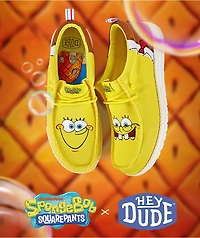 HEYDUDE x SpongeBob SquarePants Wally Funk Yellow Shoes