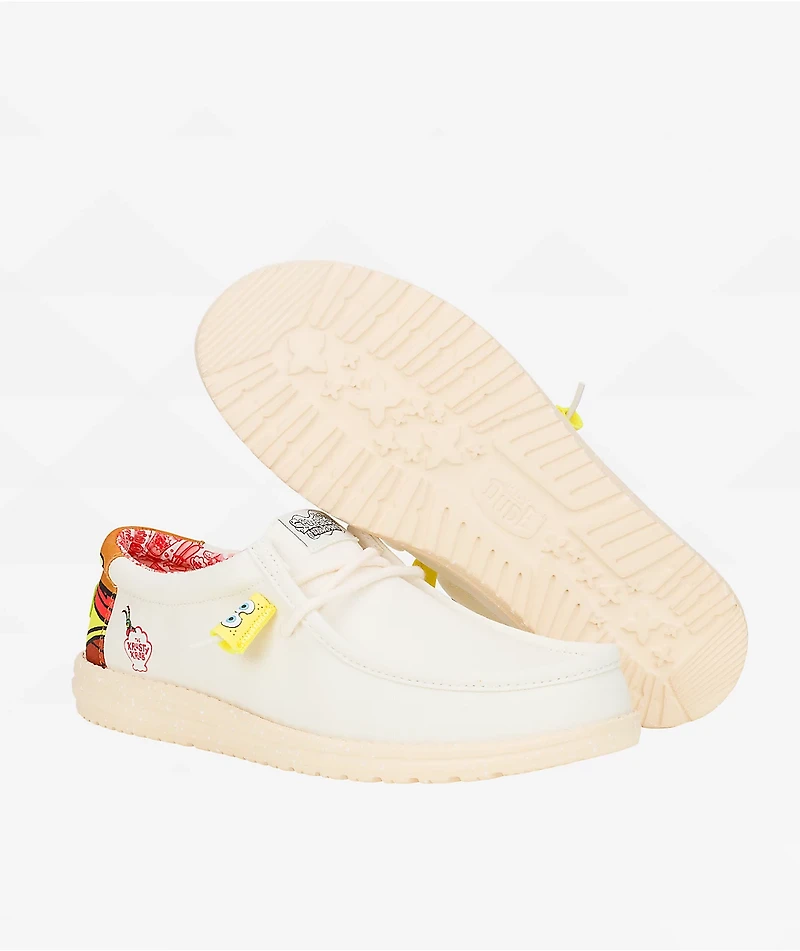 HEYDUDE x SpongeBob SquarePants Wally Krabby Patty Funk Tan Shoes