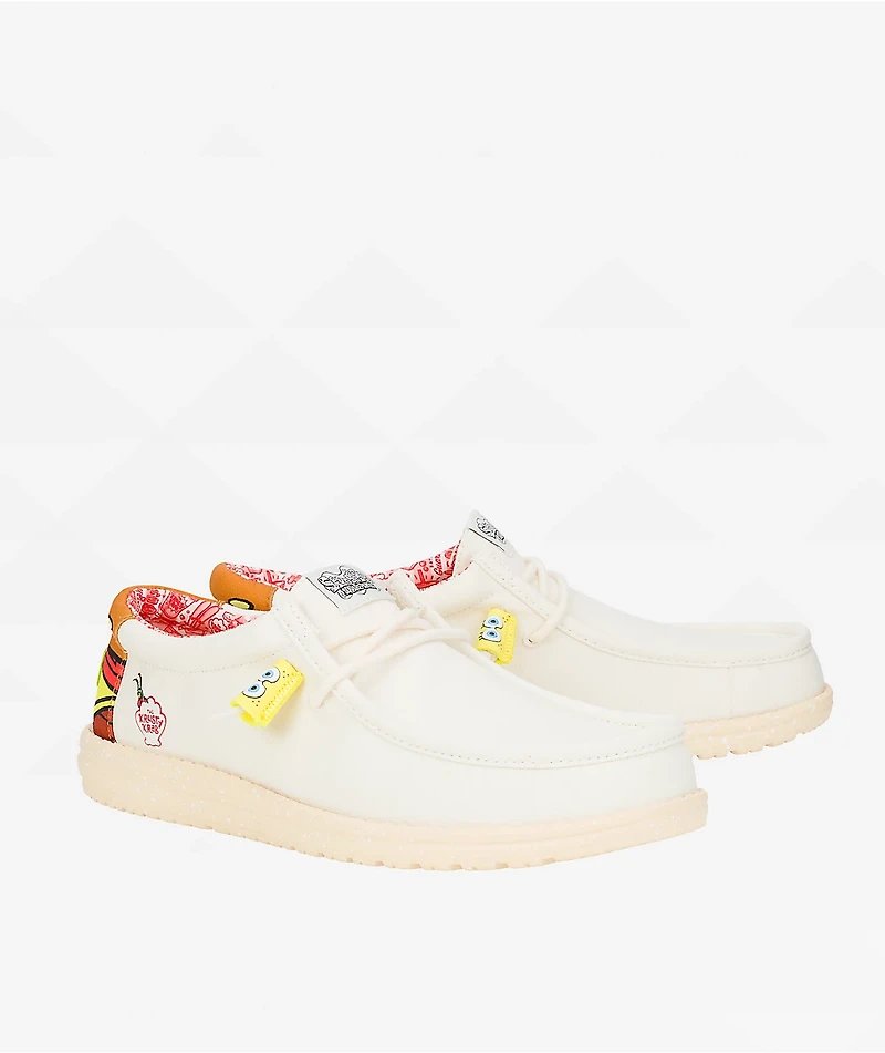 HEYDUDE x SpongeBob SquarePants Wally Krabby Patty Funk Tan Shoes