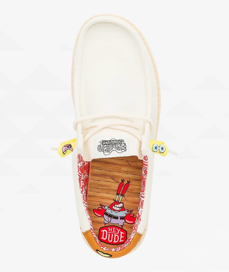 HEYDUDE x SpongeBob SquarePants Wally Krabby Patty Funk Tan Shoes