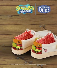 HEYDUDE x SpongeBob SquarePants Wally Krabby Patty Funk Tan Shoes