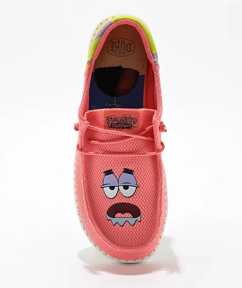 HEYDUDE x SpongeBob SquarePants Wendy Patrick Funk Pink Shoes