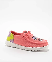 HEYDUDE x SpongeBob SquarePants Wendy Patrick Funk Pink Shoes