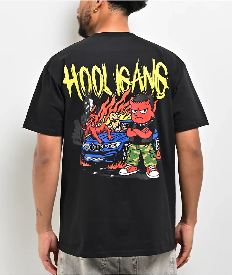 HOOLIGANG by JVB Watch It Burn Black T-Shirt