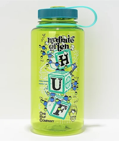 HUF 420 Hydrate Often Green Water Bottle