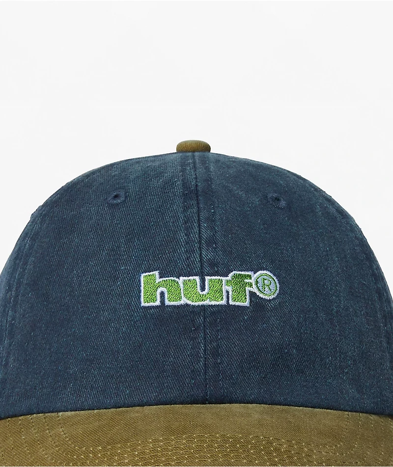 HUF 89 Navy Wash Strapback Hat