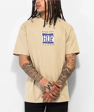 HUF Alarm Clay & Purple T-Shirt