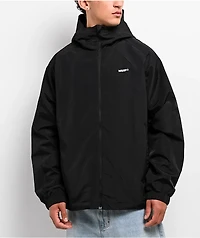 HUF All Caps Black Windbreaker Zip Jacket