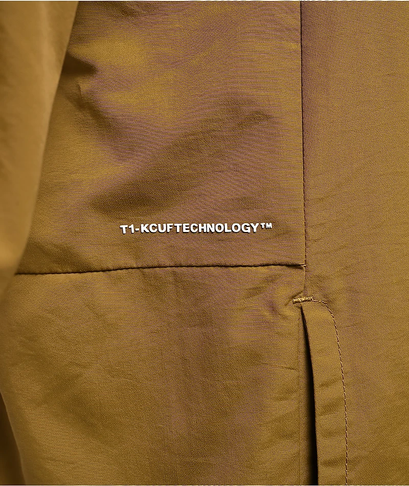 HUF All Caps Brown Windbreaker Zip Jacket
