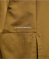 HUF All Caps Brown Windbreaker Zip Jacket