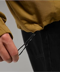 HUF All Caps Brown Windbreaker Zip Jacket