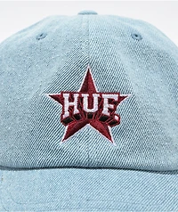HUF All Star Light Blue Denim Strapback Hat