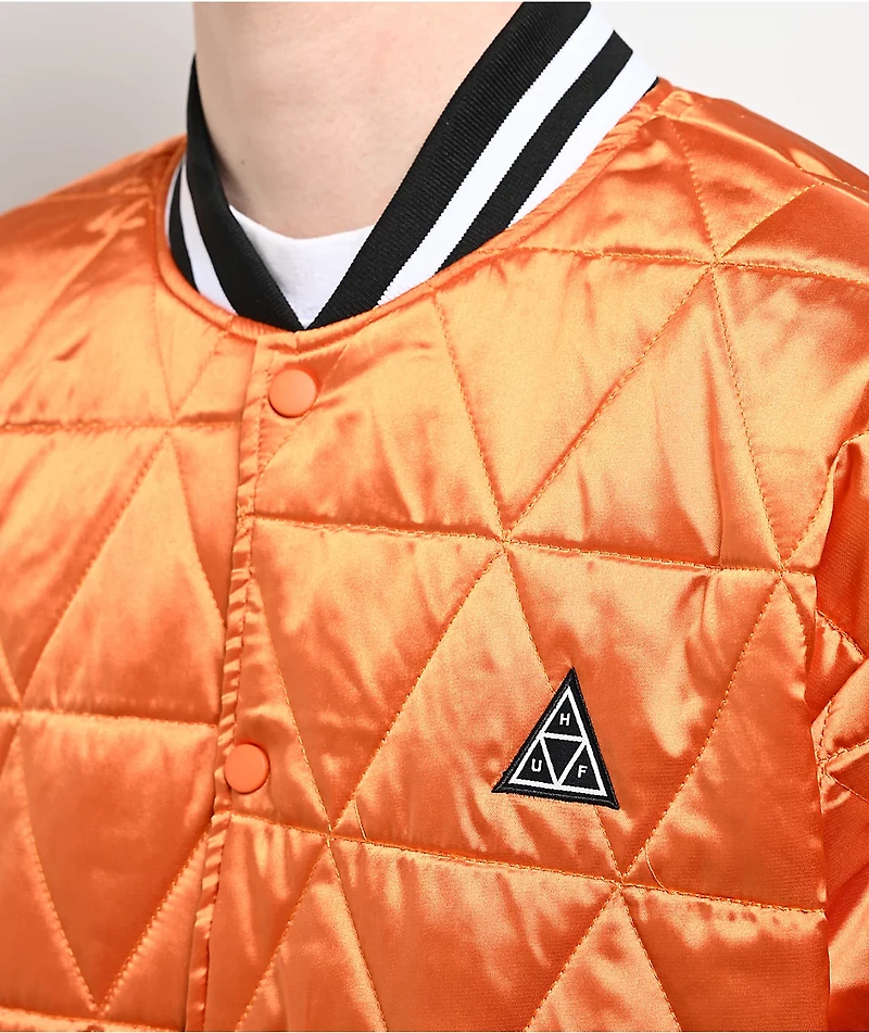 HUF Back 2 Black & Orange Reversible Bomber Jacket