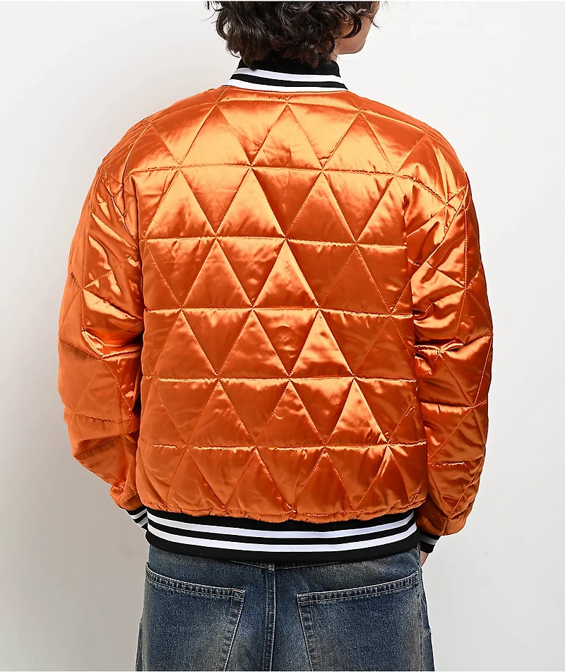 HUF Back 2 Black & Orange Reversible Bomber Jacket