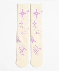 HUF Be Mine Natural Crew Socks