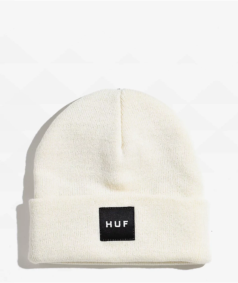 HUF Box Logo Natural Beanie