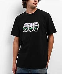 HUF Chrome Grit Black T-Shirt