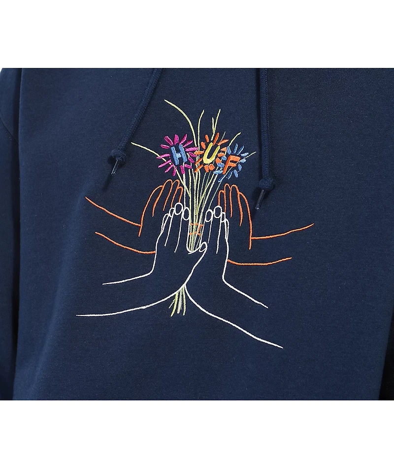 HUF Community Garden Navy Blue Hoodie
