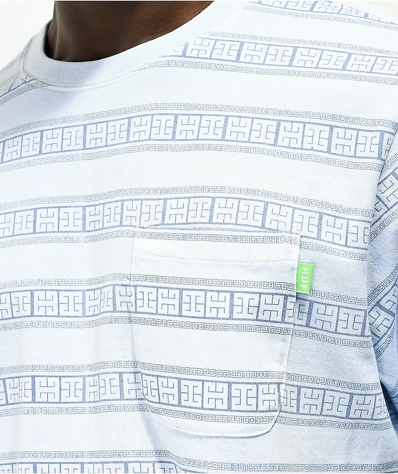 HUF Cooper Light Blue Stripe T-Shirt