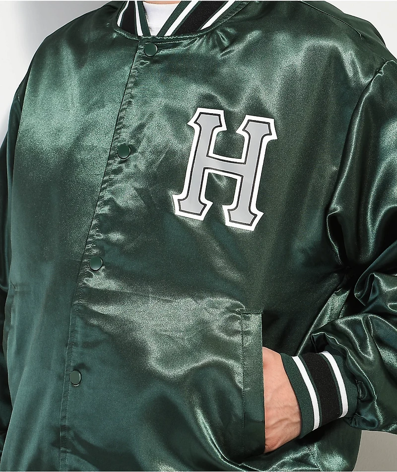 HUF Crackerjack Green Baseball Jacket