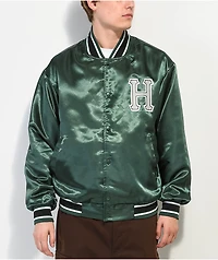 HUF Crackerjack Green Baseball Jacket