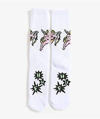 HUF Cupid White Crew Socks