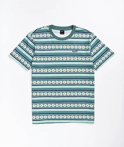 HUF Daisy Stripe Sage T-Shirt