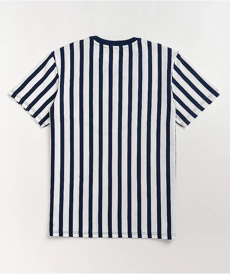 HUF Dexter Stripe Navy & White Knit T-Shirt
