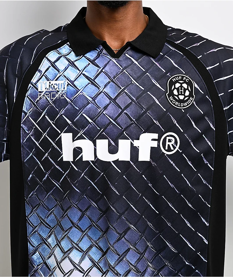 HUF Diamond Plate Black Soccer Jersey