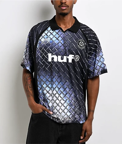 HUF Diamond Plate Black Soccer Jersey