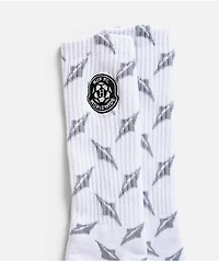 HUF Diamond Plate White Crew Socks