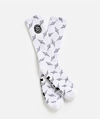 HUF Diamond Plate White Crew Socks