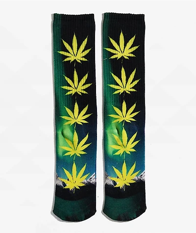 HUF Digital Nature Green Crew Socks