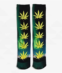 HUF Digital Nature Green Crew Socks