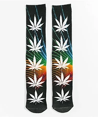 HUF Digital Plant Life Black Crew Socks