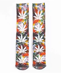 HUF Digital Plant Life Tie Dye Crew Socks