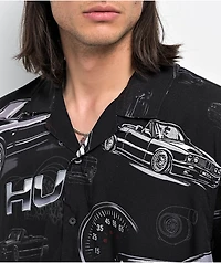 HUF Drop Top Resort Black Button Up Short Sleeve Shirt