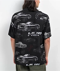 HUF Drop Top Resort Black Button Up Short Sleeve Shirt