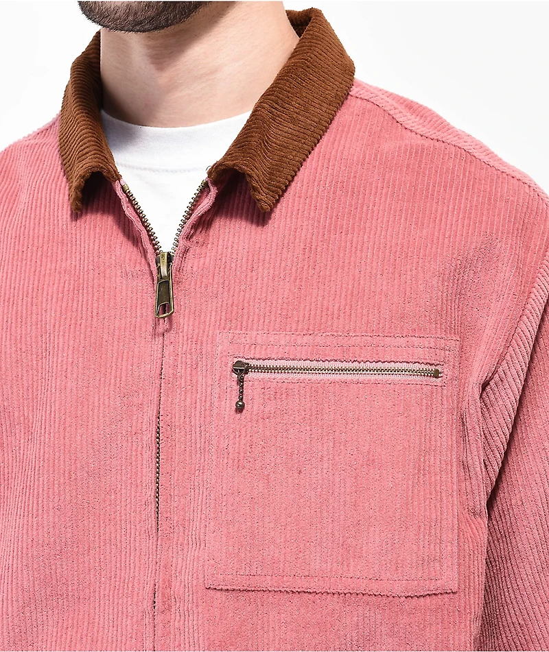 HUF Dusty Rose Corduroy Trucker Jacket