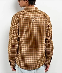 HUF Echo Oxford Plaid Long Sleeve Button Up Shirt