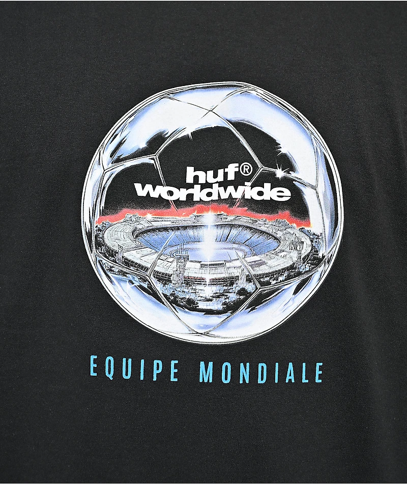 HUF Equipe Mondiale Black T-Shirt