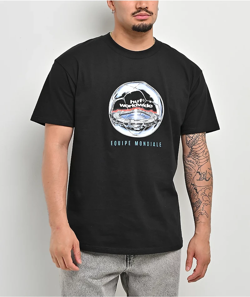 HUF Equipe Mondiale Black T-Shirt