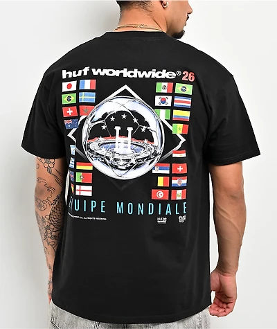 HUF Equipe Mondiale Black T-Shirt