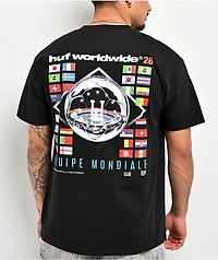 HUF Equipe Mondiale Black T-Shirt