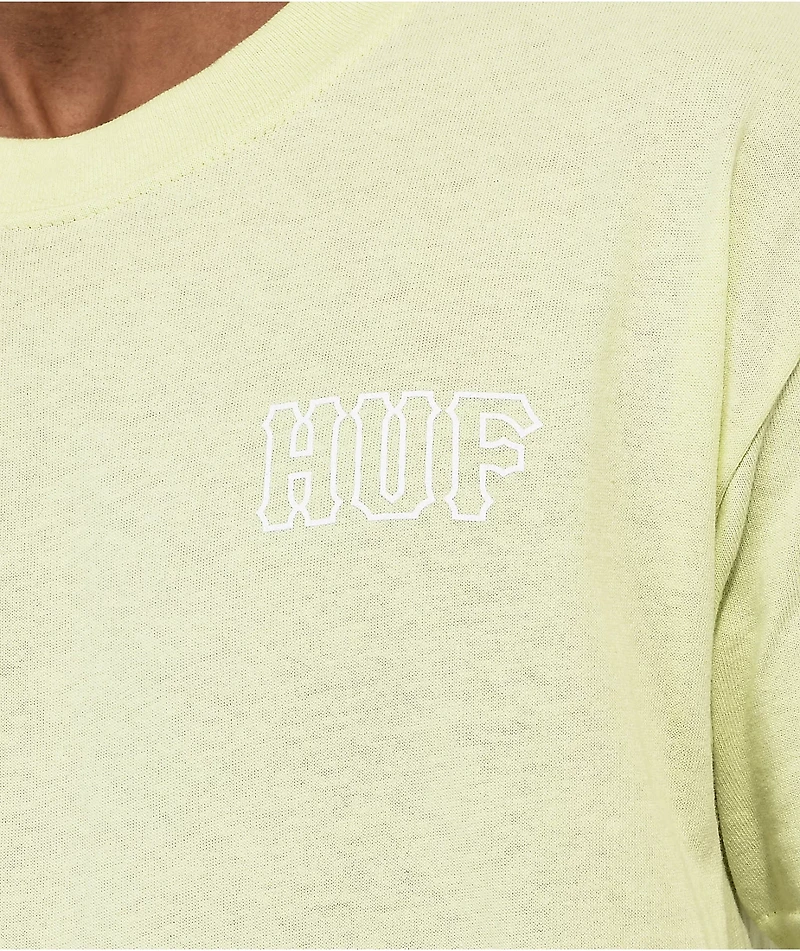 HUF Essentials H Lime Green T-Shirt