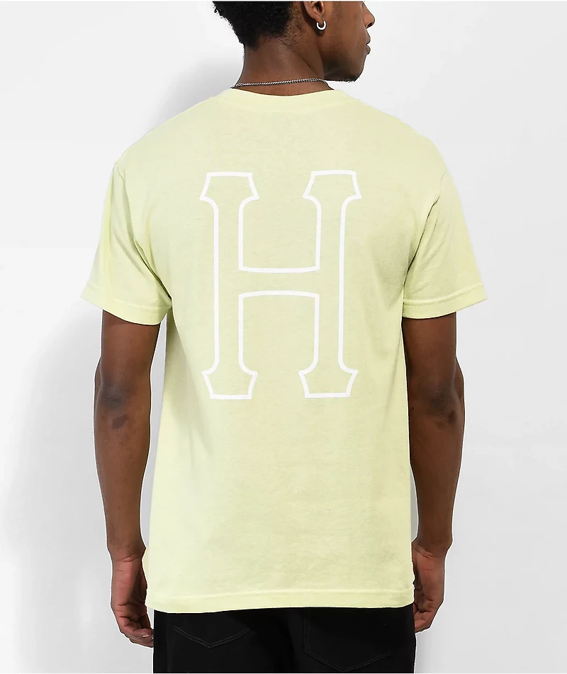 HUF Essentials H Lime Green T-Shirt